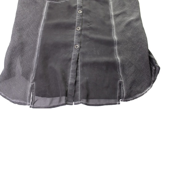 FP We the Free Sheer Collared Sleeveless Top Small - Picture 4 of 6